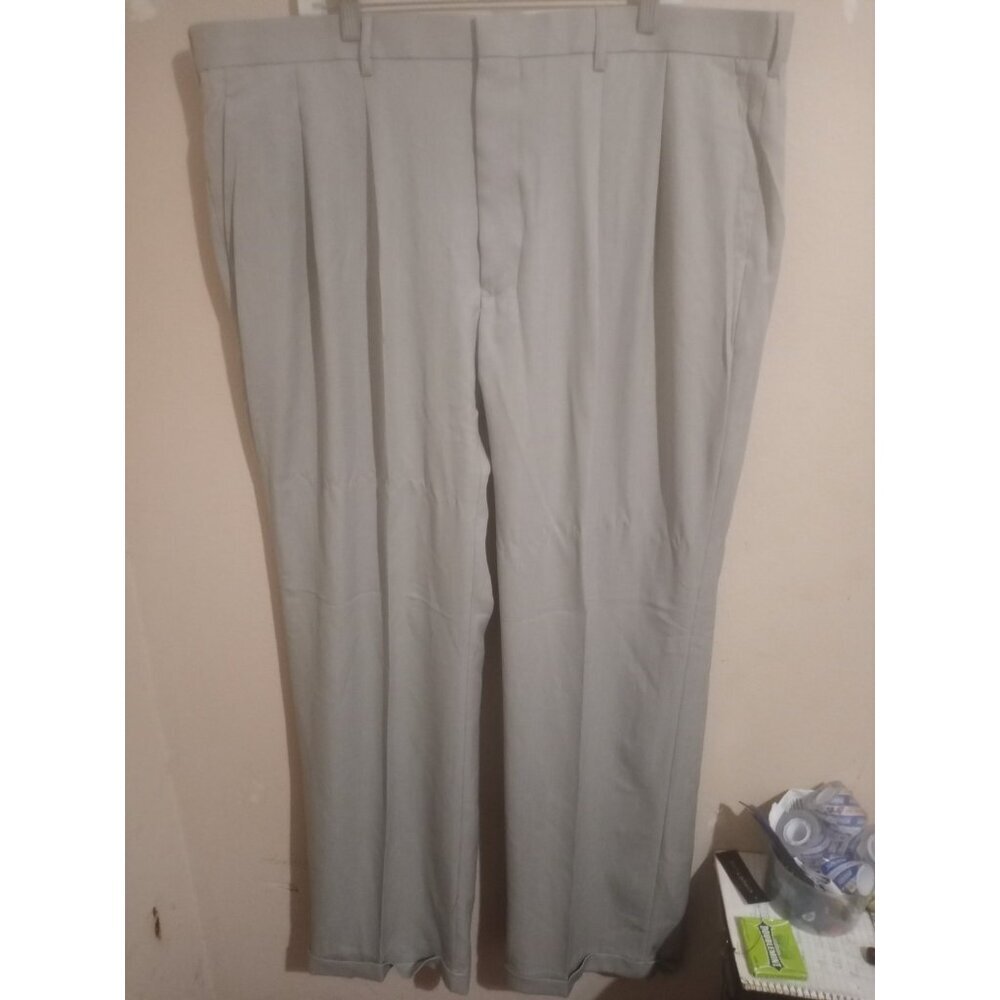 Fortino Landi Mens 2XL/44 (44x35) Pants Dress Slacks Pleated Cuffed Italy NEW